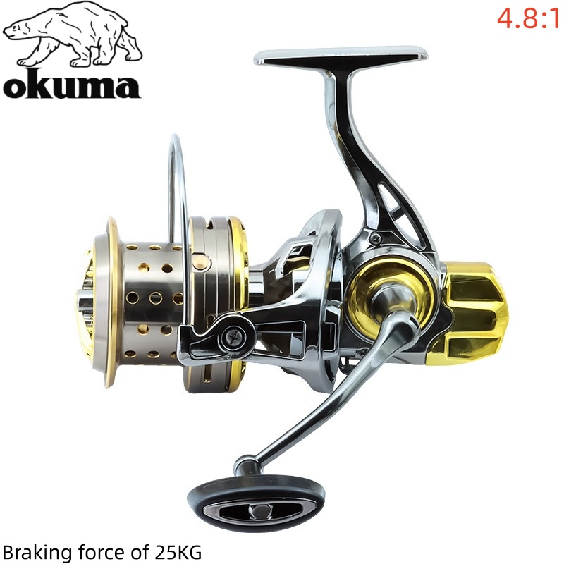 OKUMA Fishing Reel 8000-14000  - огляд і ціна Daiwa Reel Bg